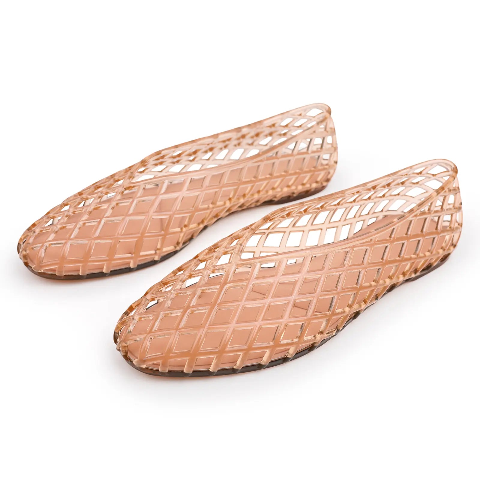NovaSteps Aria — Woven Jelly Ballet Flats | Breathable Slip-On Shoes for Women