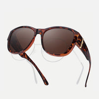 Leopard Print Frame Polarized Brown Lens