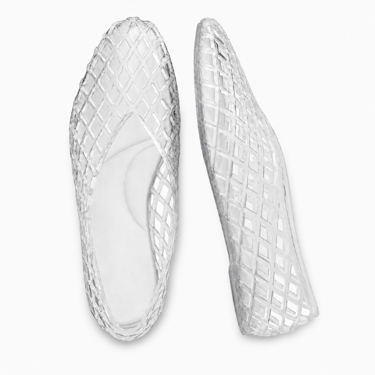 NovaSteps Aria — Woven Jelly Ballet Flats | Breathable Slip-On Shoes for Women